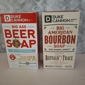 Duke Cannon IPA Beer + Big American Bourbon Brick Soap 10oz/ea Made In USA NIP